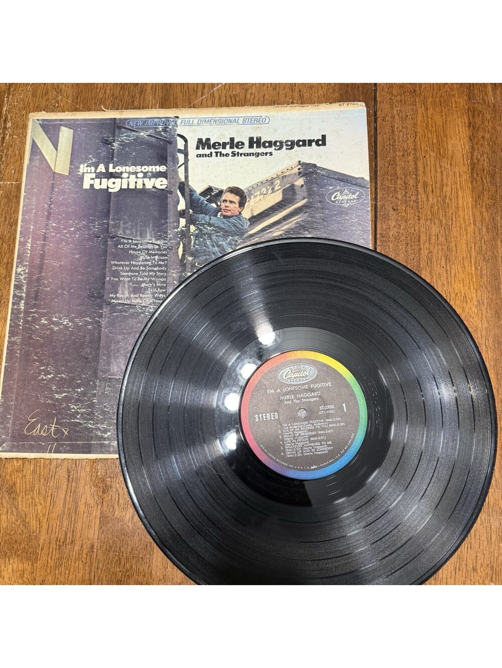 Merle Haggard I’m a Lonesome Fugitive LP ST-2702 Capitol Stereo Vinyl PlayTested